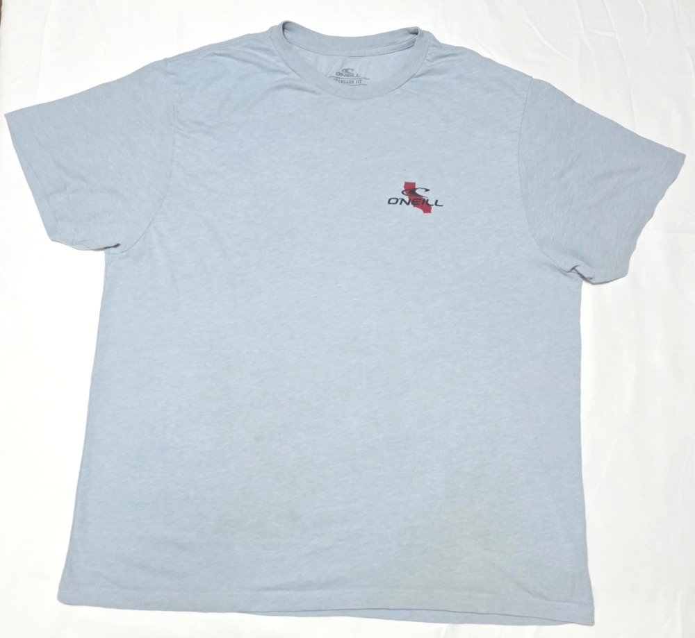 O'Neill California Republic Bear Graphic T-Shirt Blue Men's Sz XXL Standard Fit
